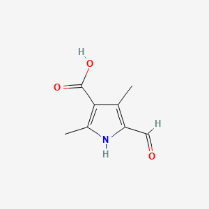 5-Formyl-2,4-dimethyl-1H-pyrrole-3-carboxylic acid chemical structure (CAS 253870-02-9)