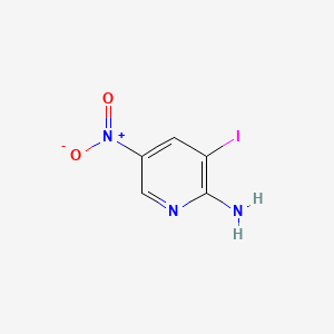 3-Iodo-5-nitropyridin-2-amine chemical structure (CAS 25391-56-4)