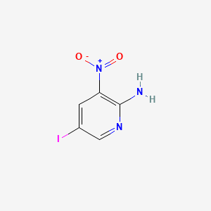 5-Iodo-3-nitropyridin-2-amine chemical structure (CAS 25391-57-5)