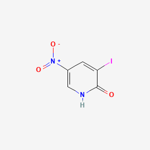 3-Iodo-5-nitropyridin-2-ol chemical structure (CAS 25391-58-6)