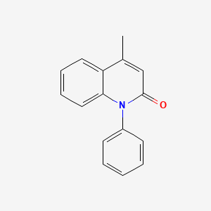 4-Methyl-1-phenylquinolin-2(1H)-one chemical structure (CAS 2540-30-9)