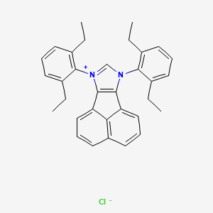 7,9-Bis(2,6-diethylphenyl)-7H-acenaphtho[1,2-d]imidazol-9-ium chloride chemical structure (CAS 2540595-72-8)