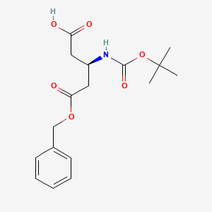 Boc-β-HoAsp(OBzl)-OH chemical structure (CAS 254101-10-5)
