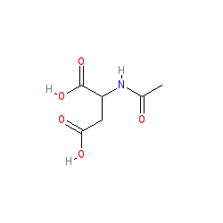 2-Acetamidosuccinic acid chemical structure (CAS 2545-40-6)