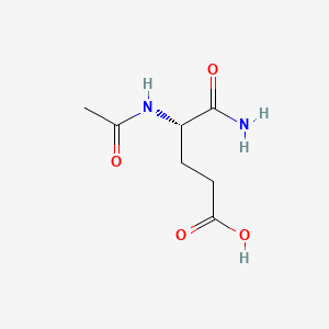 (S)-4-Acetamido-5-amino-5-oxopentanoic acid chemical structure (CAS 25460-87-1)