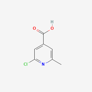 2-Chloro-6-methylisonicotinic acid chemical structure (CAS 25462-85-5)