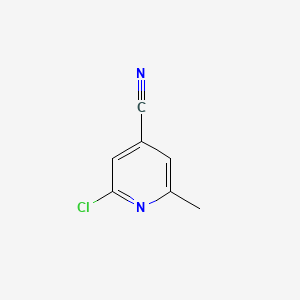 2-Chloro-6-methylisonicotinonitrile chemical structure (CAS 25462-98-0)