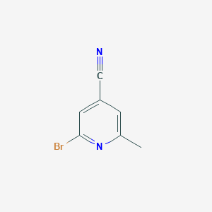 2-Bromo-6-methylisonicotinonitrile chemical structure (CAS 25462-99-1)