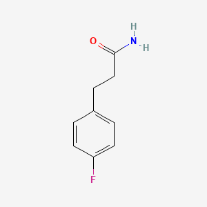 3-(4-Fluorophenyl)propanamide chemical structure (CAS 25468-67-1)
