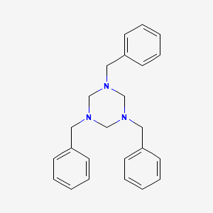 1,3,5-Tribenzyl-1,3,5-triazinane chemical structure (CAS 2547-66-2)
