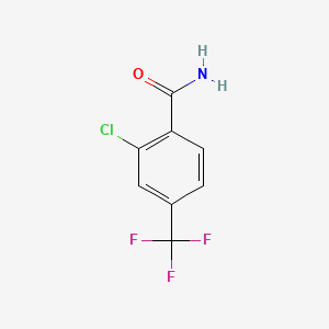 2-Chloro-4-(trifluoromethyl)benzamide chemical structure (CAS 254880-52-9)
