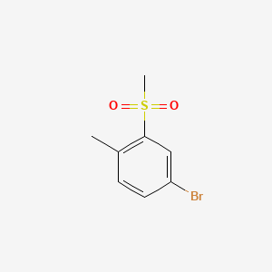 4-Bromo-1-methyl-2-(methylsulfonyl)benzene chemical structure (CAS 254887-17-7)