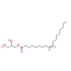 (9Z)-9-Octadecenoic acid monoester with 1,2,3-propanetriol chemical structure (CAS 25496-72-4)