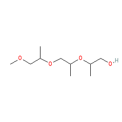 Tri(propylene glycol) methyl ether （mixture of isomer） chemical structure (CAS 25498-49-1)