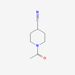 1-Acetylpiperidine-4-carbonitrile chemical structure (CAS 25503-91-7)
