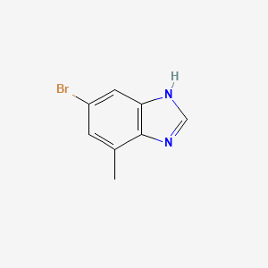 6-Bromo-4-methyl-1H-benzo[d]imidazole chemical structure (CAS 255064-10-9)