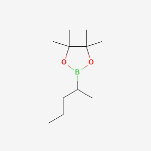4,4,5,5-Tetramethyl-2-(pentan-2-yl)-1,3,2-dioxaborolane chemical structure (CAS 2551029-50-4)