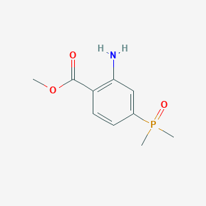 Methyl 2-amino-4-(dimethylphosphoryl)benzoate chemical structure (CAS 2551116-82-4)