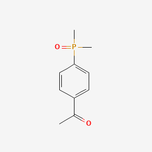 1-(4-(Dimethylphosphoryl)phenyl)ethan-1-one chemical structure (CAS 2551117-86-1)