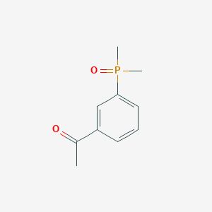 1-(3-(Dimethylphosphoryl)phenyl)ethan-1-one chemical structure (CAS 2551118-61-5)
