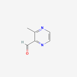 3-Methylpyrazine-2-carbaldehyde chemical structure (CAS 25513-93-3)