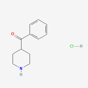 Phenyl(piperidin-4-yl)methanone hydrochloride chemical structure (CAS 25519-80-6)