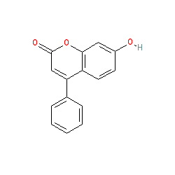 7-Hydroxy-4-phenyl-2H-chromen-2-one chemical structure (CAS 2555-30-8)