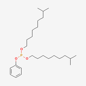 Bis(8-methylnonyl) phenyl phosphite chemical structure (CAS 25550-98-5)