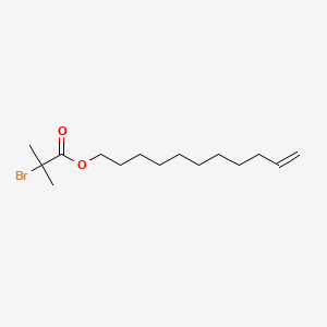 Undec-10-en-1-yl 2-bromo-2-methylpropanoate chemical structure (CAS 255727-66-3)