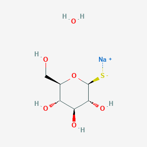 Beta-D-thioglucose sodium salt hydrate chemical structure (CAS 255818-98-5)