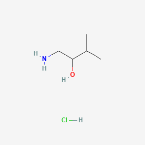 1-Amino-3-methyl-2-butanol hydrochloride chemical structure (CAS 25589-27-9)