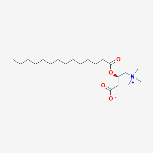 (R)-3-(Tetradecanoyloxy)-4-(trimethylammonio)butanoate chemical structure (CAS 25597-07-3)
