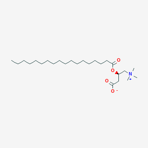 (R)-3-(Stearoyloxy)-4-(trimethylammonio)butanoate chemical structure (CAS 25597-09-5)