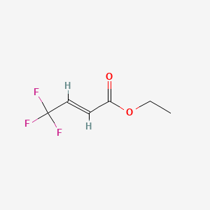 Ethyl (E)-4,4,4-trifluorobut-2-enoate chemical structure (CAS 25597-16-4)