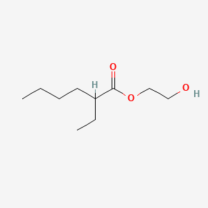 2-Hydroxyethyl 2-ethylhexanoate chemical structure (CAS 25601-36-9)