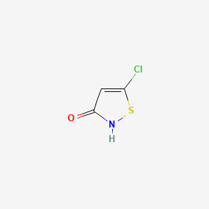 5-Chloroisothiazol-3-ol chemical structure (CAS 25629-58-7)