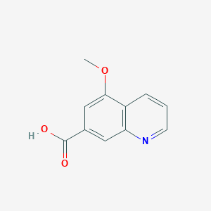 5-Methoxyquinoline-7-carboxylic acid chemical structure (CAS 2563594-04-5)