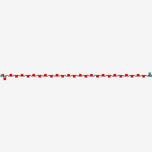 1-Amino-3,6,9,12,15,18,21,24,27,30,33,36,39,42,45,48,51,54,57,60,63,66,69,72-tetracosaoxapentaheptacontan-75-oic acid chemical structure (CAS 2563873-76-5)