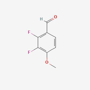 2,3-Difluoro-4-methoxybenzaldehyde chemical structure (CAS 256417-11-5)