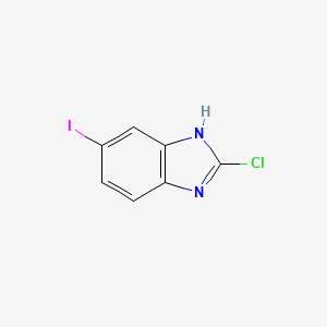2-Chloro-5-iodo-1H-benzo[d]imidazole chemical structure (CAS 256518-97-5)