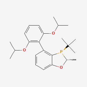 (2R,3R)-3-(tert-Butyl)-4-(2,6-diisopropoxyphenyl)-2-methyl-2,3-dihydrobenzo[d][1,3]oxaphosphole chemical structure (CAS 2565792-46-1)