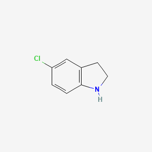 5-Chloroindoline chemical structure (CAS 25658-80-4)