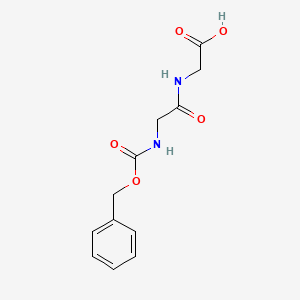 2-(2-(((Benzyloxy)carbonyl)amino)acetamido)acetic acid chemical structure (CAS 2566-19-0)