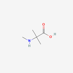 2-Methyl-2-(methylamino)propanoic acid chemical structure (CAS 2566-34-9)