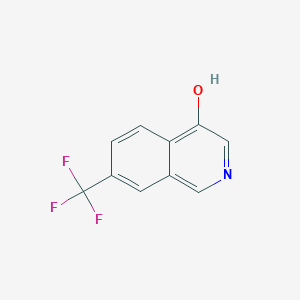 7-(Trifluoromethyl)isoquinolin-4-ol chemical structure (CAS 2566172-43-6)