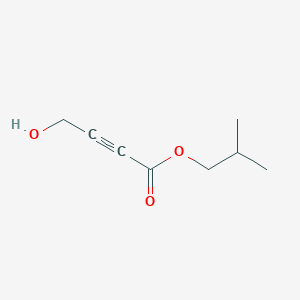 Isobutyl 4-hydroxybut-2-ynoate chemical structure (CAS 2566662-61-9)