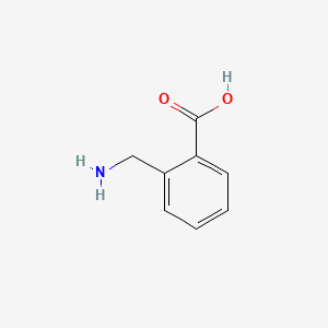 2-(Aminomethyl)benzoic acid chemical structure (CAS 25672-97-3)