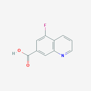 5-Fluoroquinoline-7-carboxylic acid chemical structure (CAS 2567484-40-4)
