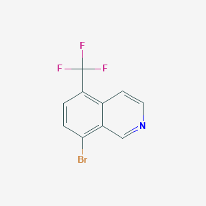 8-Bromo-5-(trifluoromethyl)isoquinoline chemical structure (CAS 2567770-46-9)