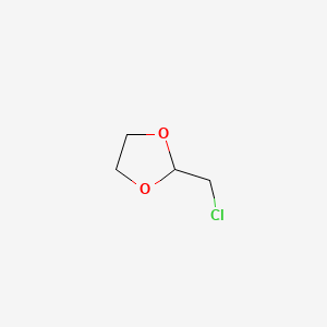 2-Chloromethyl-1,3-dioxolane chemical structure (CAS 2568-30-1)